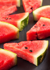 Sliced watermelon background