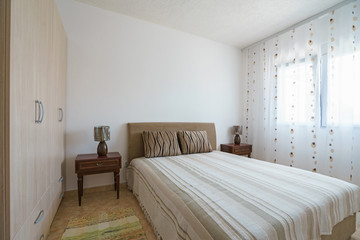 Interior of a bedroom in a guest house