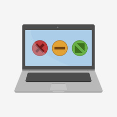 Laptop illustration icon