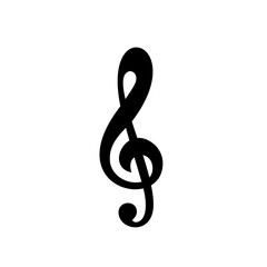 Illustration of a black clef