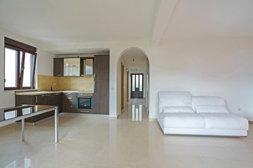 Interior of a new private mansion