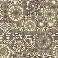 traditional seamless pattern,  ornament , Vintage art traditional, Islam, arabic, indian, ottoman motifs, Boho strip, tribal texture