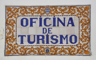 Azulejo de oficina de turismo, Arcos de la Frontera