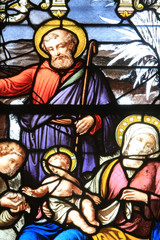 La Sainte Famille. Cath&eacute;drale Notre-Dame de Senlis. / The Holy Family. Senlis Cathedral.