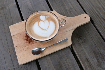 hot mocha on the table