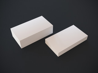 Blank business cards composition