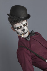 Skull and cigarette