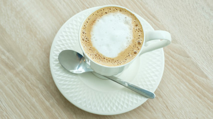 hot mocha on the table