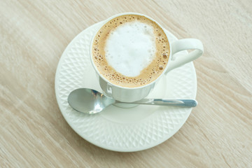 hot mocha on the table