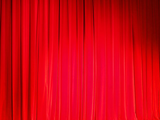red curtain