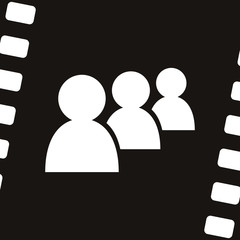 Add new user account flat icon for apps