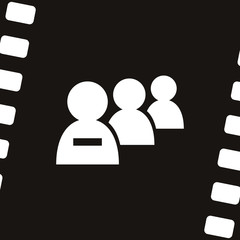 Add new user account flat icon for apps