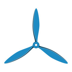 Propeller fan vector illustration.