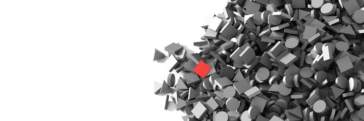 Geometric shape 3d render background