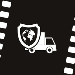 Cargo insurance icon