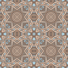 Abstract geometric tiled seamless pattern 