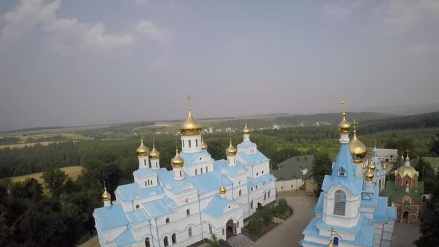 St Dukhovskoi Pochayiv Monastery view from above