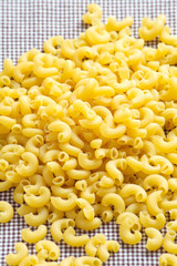 Close - up italian macaroni pasta raw food