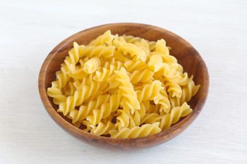Close - up italian macaroni pasta raw food