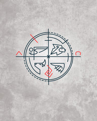 Minimal religious symbol