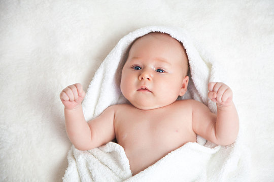 Baby On Towel