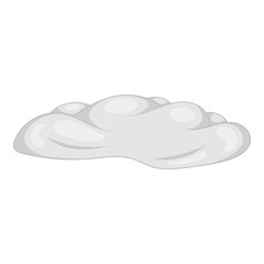 Snow icon in black monochrome style isolated on white background. Weather symbol vector illustration