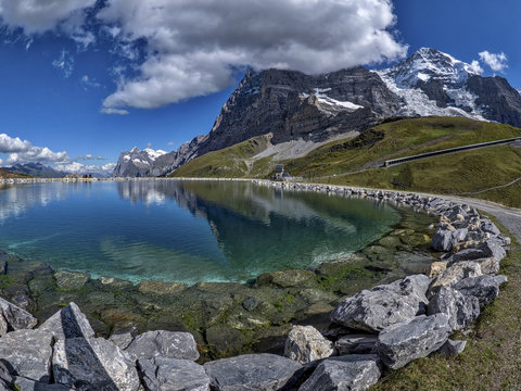 Fallbodensee and Eiger