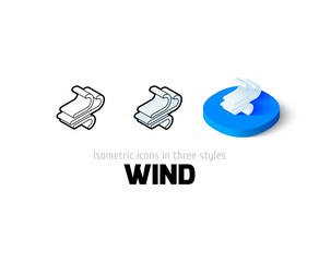 Wind icon in different style