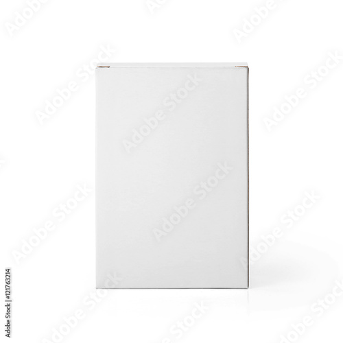 Download "Blank White cardboard box front view isolated on white ...