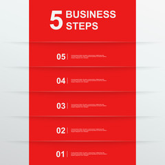 Five steps, success, eps 10