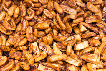 Many fried bananas.
