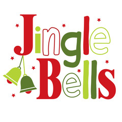 Jingle bells typography design