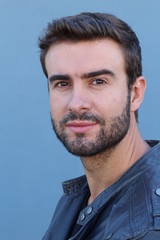 Fototapeta premium Close up of a handsome bearded man