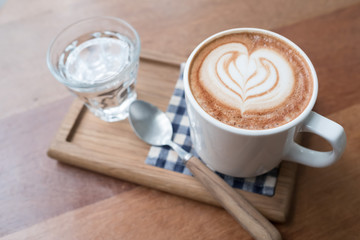 hot mocha on the table