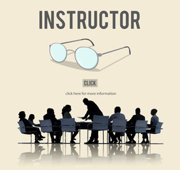 Guide Instructor Glasses Icon Expert Concept