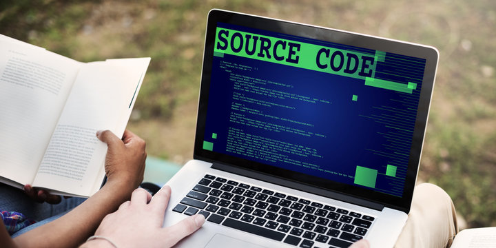 Source Code Analysis Binary Computer Internet Concept