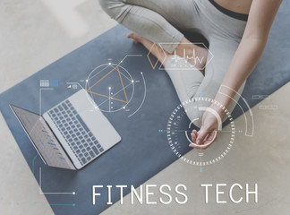 Fitness Tech Healthcare Wellness Innovation Concept