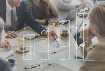 Bar Graph Statistics Analysis Business Concept