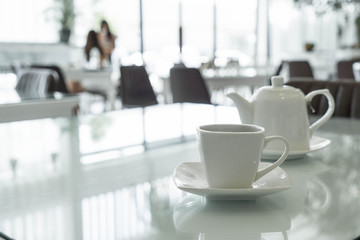 tea cup on the table