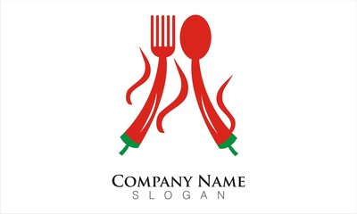 hot and spicy food logo