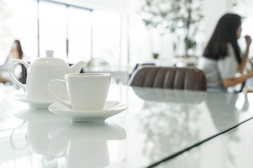 tea cup on the table