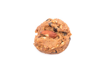 almond cookies on white