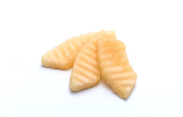 Set of red green yellow hot chilli pepper isolated on white background