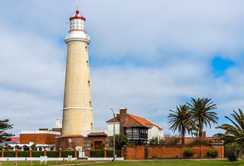 Fototapeta na wymiar Lighthouse in Punta del Este, Maldonado, Uruguay
