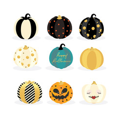 Halloween elements and background