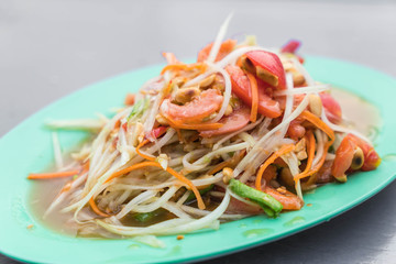 spicy papaya salad