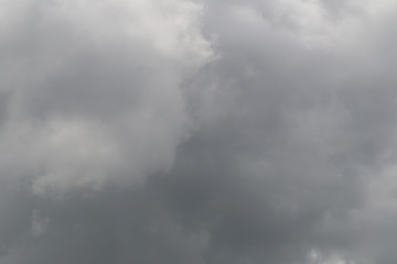 Rain clouds forming in the sky in concept of climate.