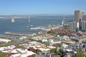 San Francisco Embarcadero Boulevard and piers.