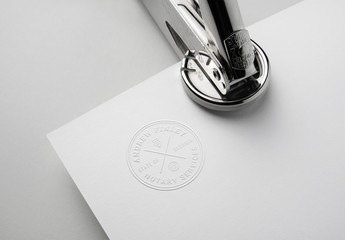 Seal Stamp Logo Mockup