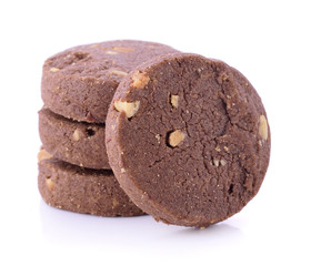 cookie on white background